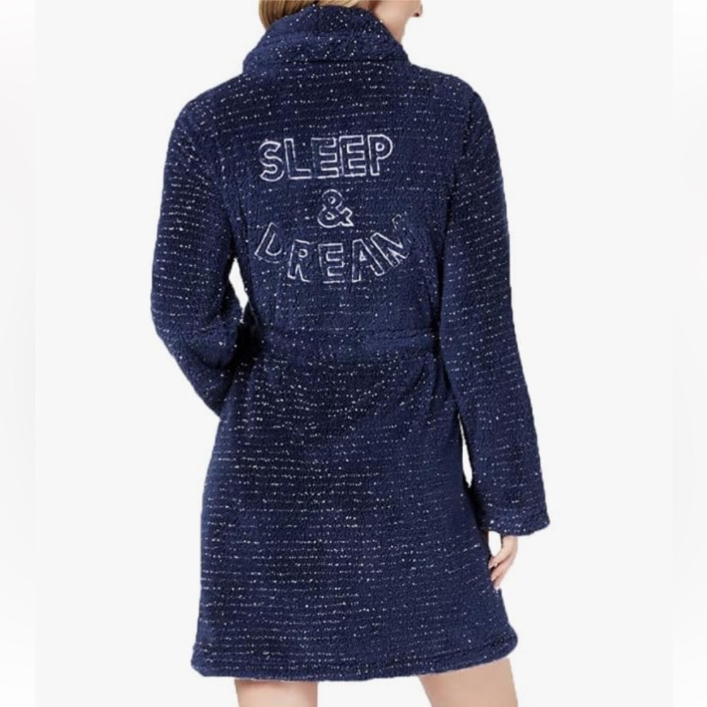 JENNI Blue Sparkle Sleep & Dream Robe NWOT